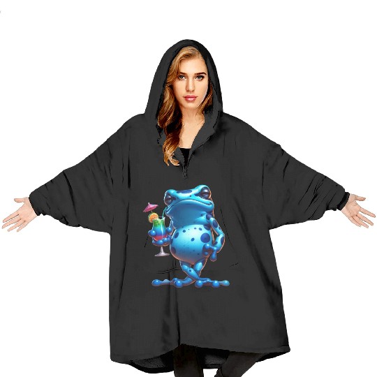 Poison dart frog Blanket Hoodies