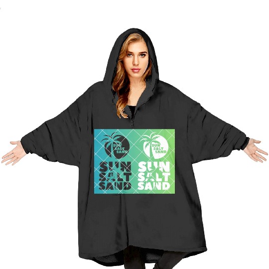 Salt, Sand & Sun salt in the air Blanket Hoodies
