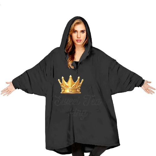 sweet tea king Blanket Hoodies