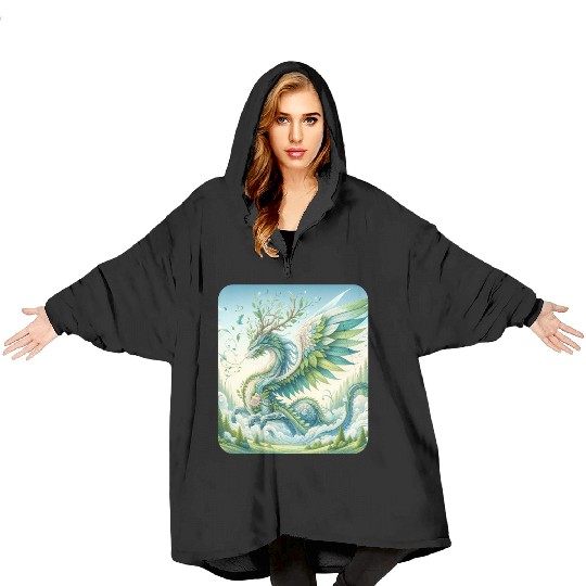 Nature Elemental Dragon Blanket Hoodies