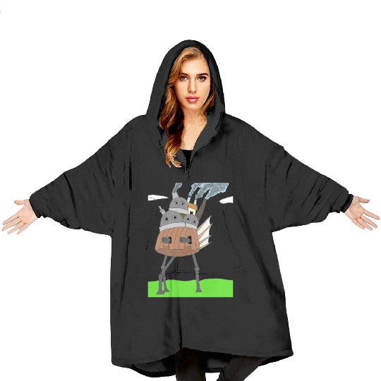 Steampunk Mechanical Moving Castle Blanket Hoodies
