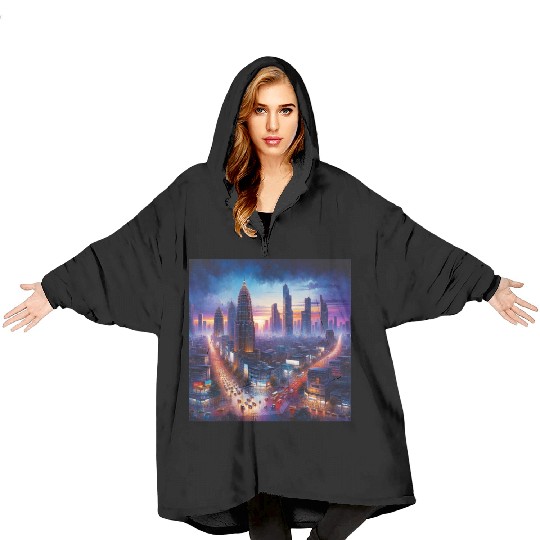 Urban Twilight Blanket Hoodies