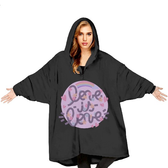 love is love Blanket Hoodies