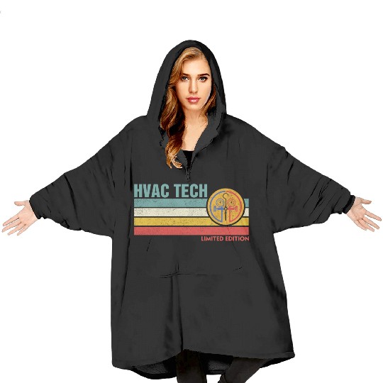 HVAC Technician Limited Edition Funny HVAC Mechani Blanket Hoodies
