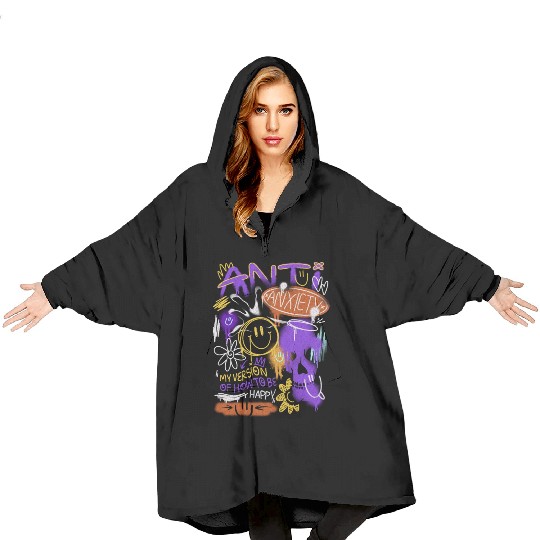 Anti-Anxiety Brutalism Blanket Hoodies
