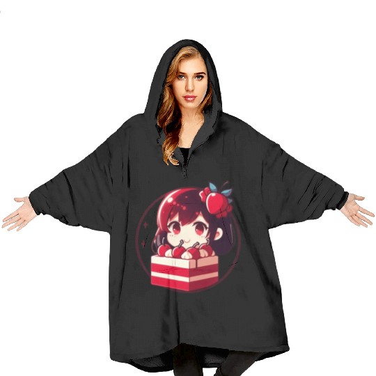 Red Velvet Cake Blanket Hoodies