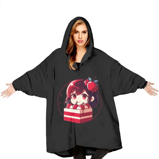 Red Velvet Cake Blanket Hoodies
