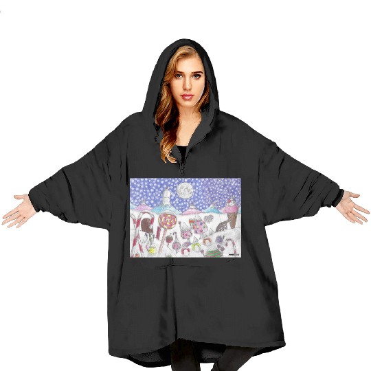 The Nutcracker Christmas Candy Land Blanket Hoodies