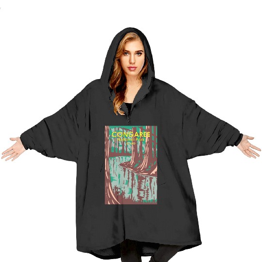 Congaree National Park South Carolina Vintage Blanket Hoodies