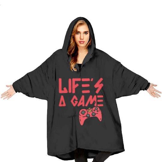 Life's a Game, Level Up Blanket Hoodies