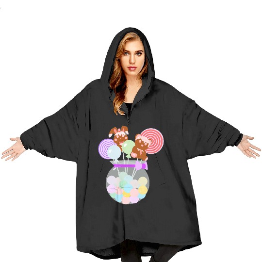 CIRCUS IN SPRING: CIRCUS CANDY JAR Blanket Hoodies