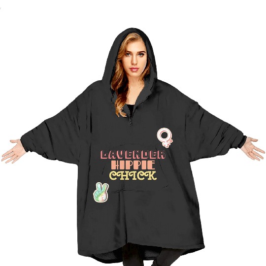 Aromatherapy Lavender Hippie Chick Blanket Hoodies
