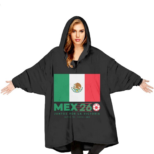 Mexico World Cup 2026 Blanket Hoodies Soccer