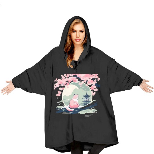 Sakura Serenity Blanket Hoodies