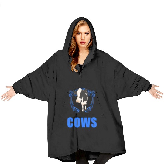 Cow Cattle Breeder Farmer Cows Blanket Hoodies