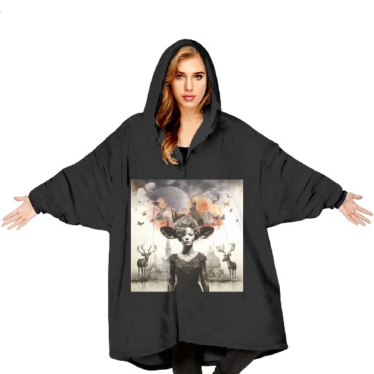 Lets go Bambi Blanket Hoodies