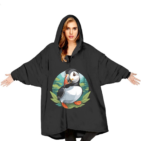 Puffin Blanket Hoodies