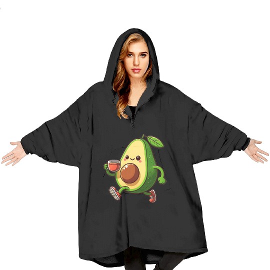 Tea Time Avocado Blanket Hoodies