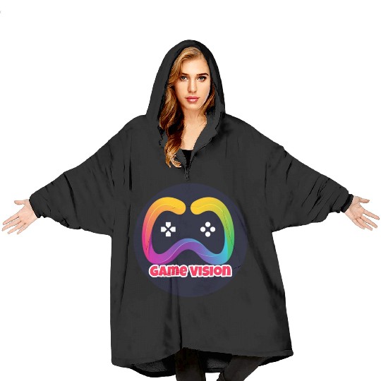 Game Vision Official YouTube Channel Logo Blanket Hoodies