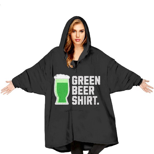 Green Beer Blanket Hoodies for St. Patrick's Day