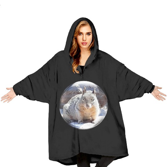Life In a Bubble Collection- Grand Canyon Squirrel Blanket Hoodies