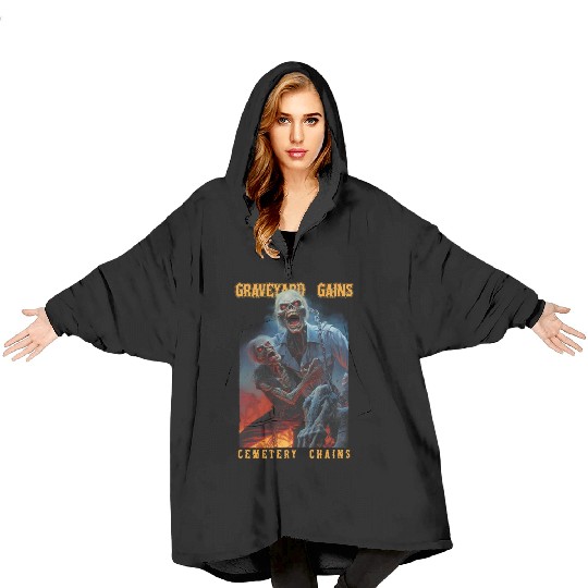 Graveyard Gains Cemetery Chains Blanket Hoodies