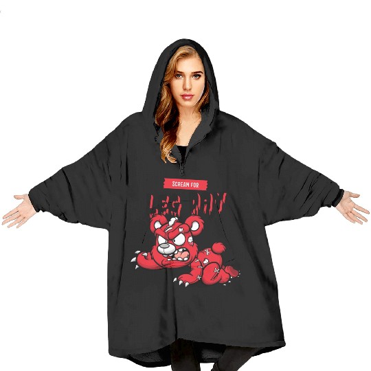 Scream for Leg Day Blanket Hoodies