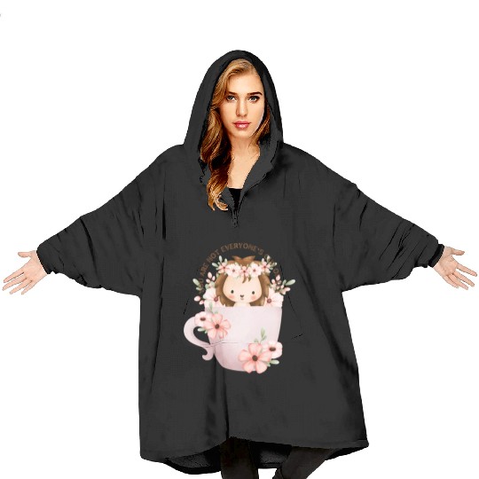 Lion s Cup of Tea Blanket Hoodies