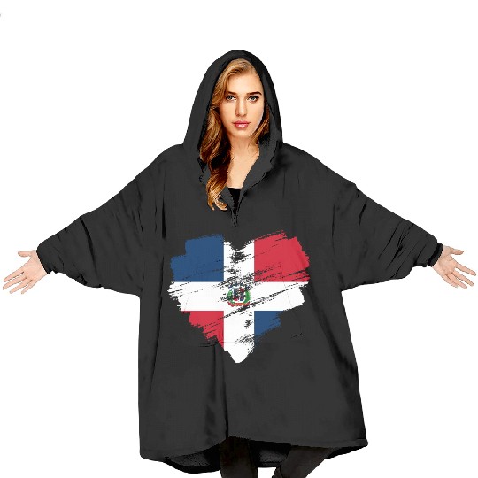 Dominican Republic Blanket Hoodies