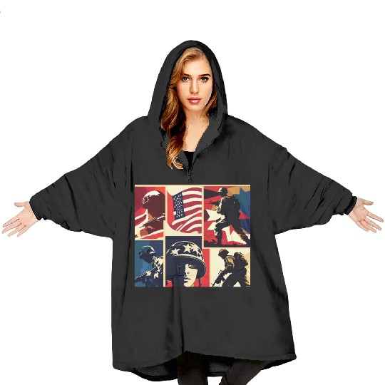 Memorial Day 6 Blanket Hoodies