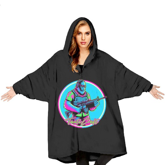 Gorilla Party Time Blanket Hoodies