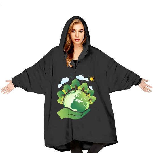 Earth day Blanket Hoodies