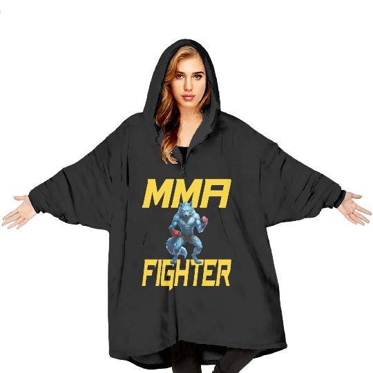 MMA Werewolf - Cool MMA Fighter Design Blanket Hoodies