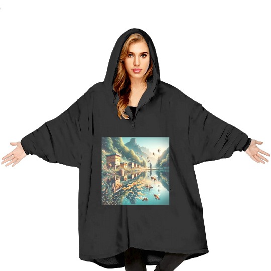 Honey Harvest Reflections Sweet Nectar Blanket Hoodies
