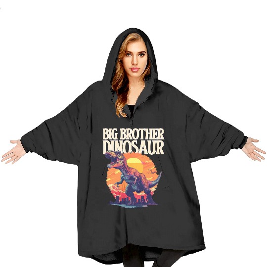 Big Brother Dinosaur Blanket Hoodies