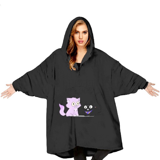 Kittens keep me calm Blanket Hoodies