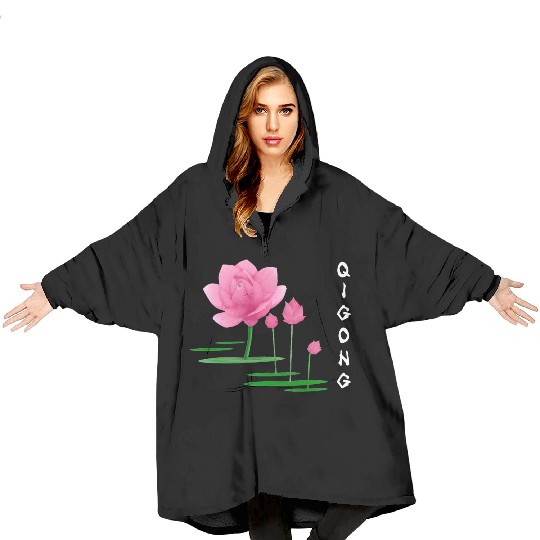 Lotus Tai Chi & Qi Gong Instructors & Practitioner Blanket Hoodies
