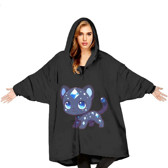 Sapphire Panther Blanket Hoodies