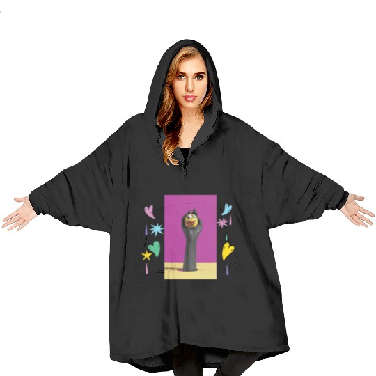 Creative and Humorous Illustration Design Blanket Hoodies