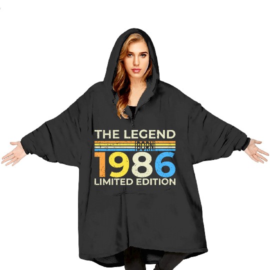 The Legend 1986 Logo Design Limited Edition Blanket Hoodies