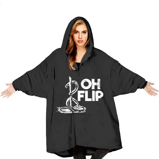Oh Flip Funny Horseshoe Pitching Blanket Hoodies
