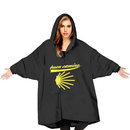 Way of St. James shell pilgrims buen camino Blanket Hoodies