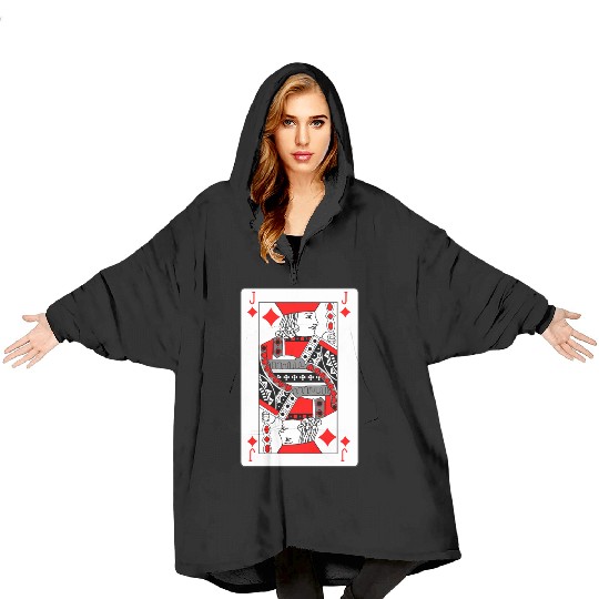 jack Playing card Blanket Hoodies