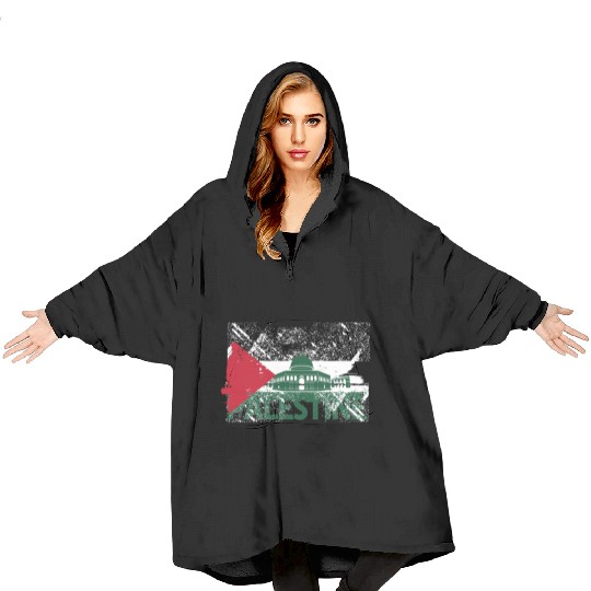 free palestine Blanket Hoodies