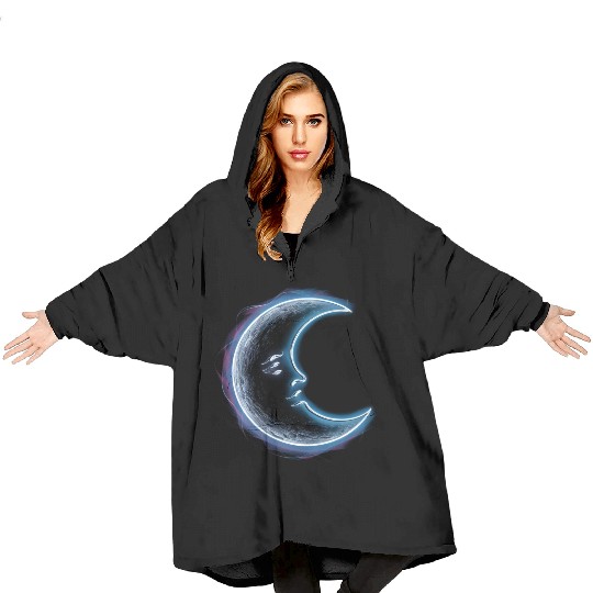 Neon moon Blanket Hoodies