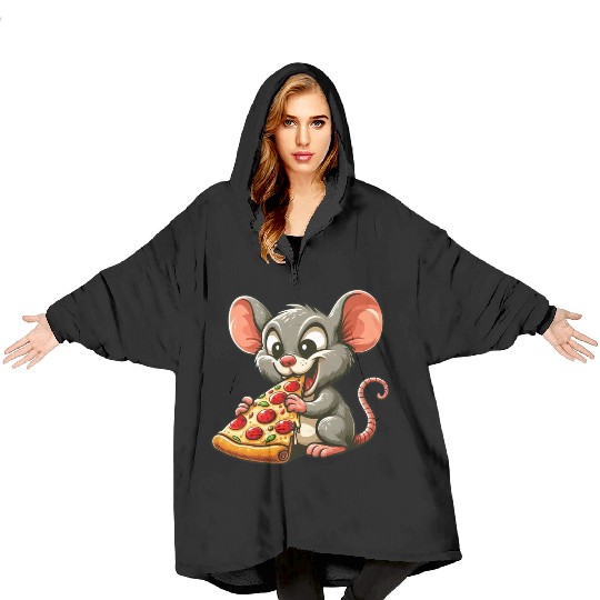 Mouse Rat Popcorn Cinema Movie Fan Blanket Hoodies