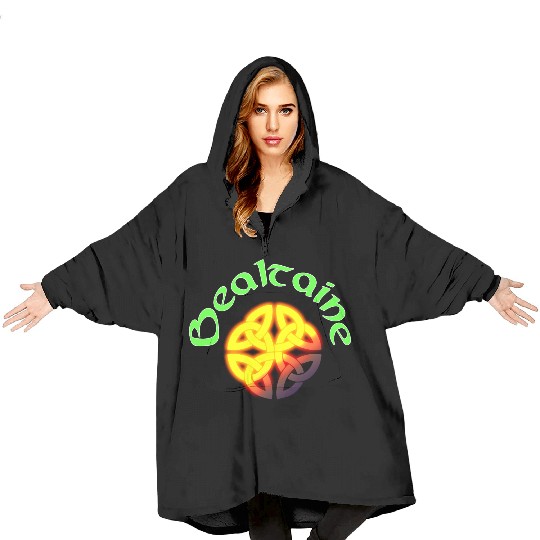 Bealtaine Irish Celtic Festival with Celtic Knot Blanket Hoodies