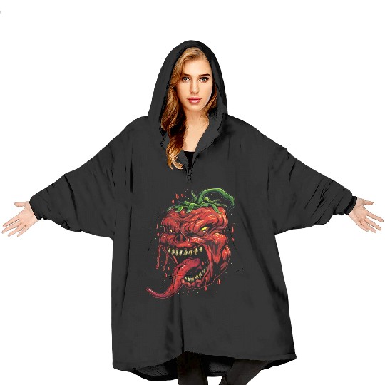 BBQ Hot Chili Carolina Reaper Hot Sauce Gift idea Blanket Hoodies