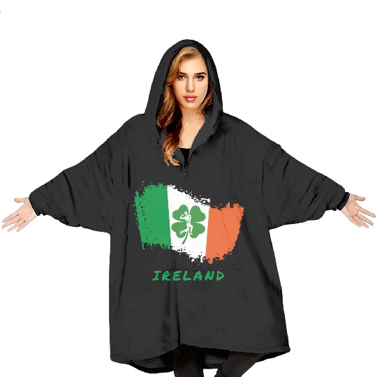 Ireland Cricket Blanket Hoodies