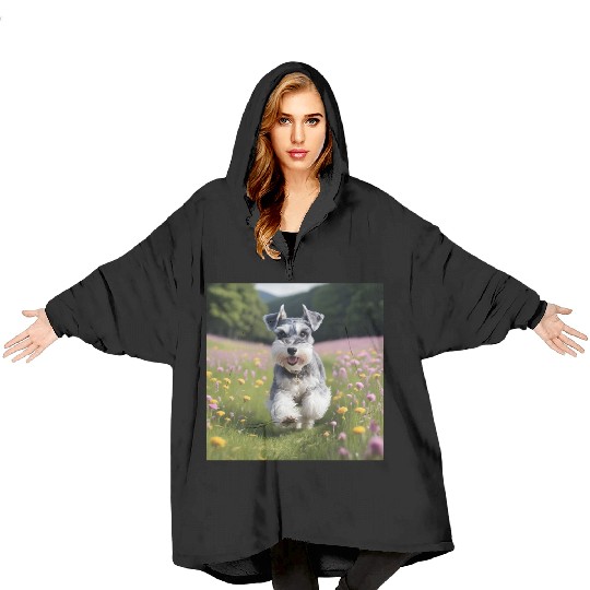 Schnauzer main photo Blanket Hoodies